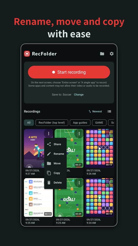 Rename, move and copy with ease
